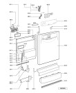 Схема №2 ADP 1740 WH с изображением Панель для посудомоечной машины Whirlpool 481245371987