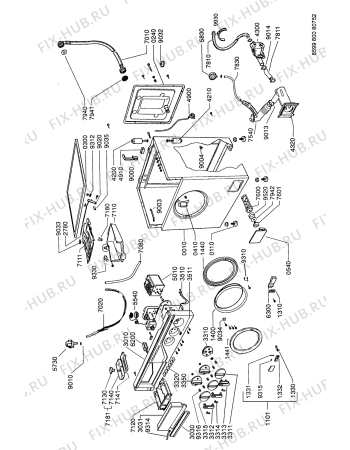 Схема №1 LF 699 T с изображением Ручка (крючок) люка для стиральной машины Whirlpool 481249868184