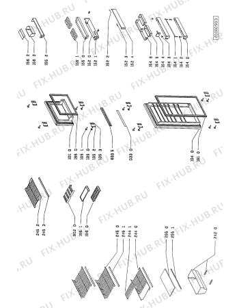 Схема №2 ARG663/G ARG 663/WP с изображением Ножка для холодильника Whirlpool 481952918036