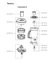 Схема №4 FP602148/703 с изображением Корпусная деталь для кухонного измельчителя Moulinex MS-0697914