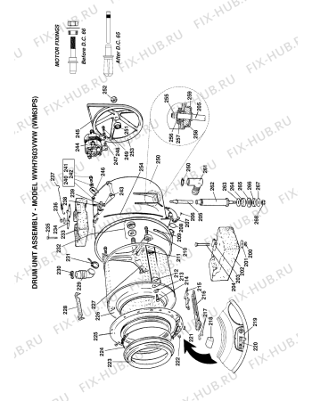 Схема №4 WM63P (F033006) с изображением Термореле для стиралки Indesit C00199993