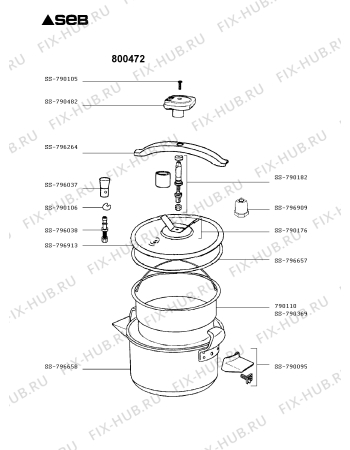 Схема №1 800472 с изображением Кастрюля для духовки Seb SS-790095