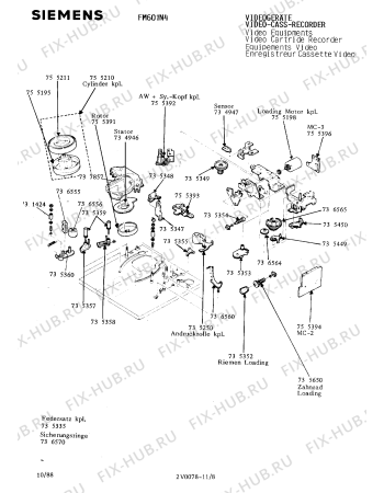 Схема №9 FM601N4 с изображением Инструкция по эксплуатации для видеоэлектроники Siemens 00530539