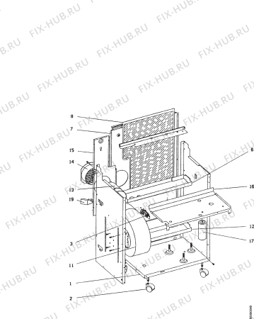 Взрыв-схема кондиционера Electrolux JT800 - Схема узла Section 3