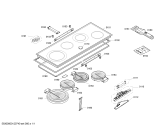 Схема №1 CE490210 с изображением Стеклокерамика для печи Bosch 00477887