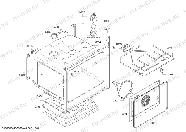 Схема №5 HEA34S550 с изображением Часы для духового шкафа Bosch 00649679