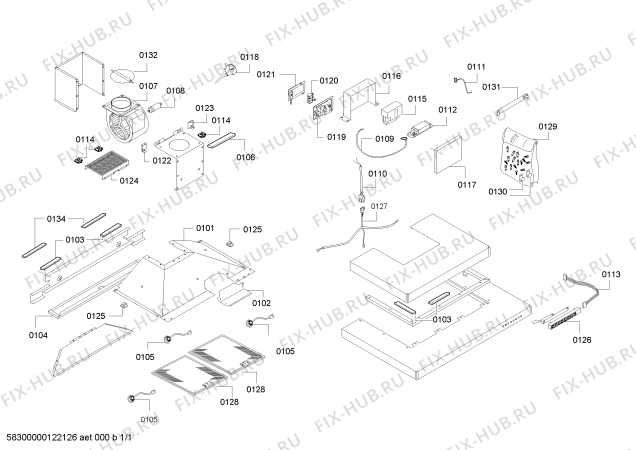 Схема №1 AW201172 с изображением Металлический жироулавливающий фильтр для вентиляции Bosch 00663671