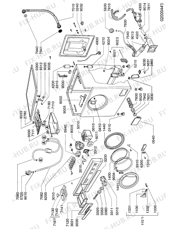 Схема №2 AWG 154 с изображением Другое для стиральной машины Whirlpool 481241318228