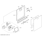 Схема №6 63013993017 с изображением Передняя панель для электропосудомоечной машины Bosch 00704015