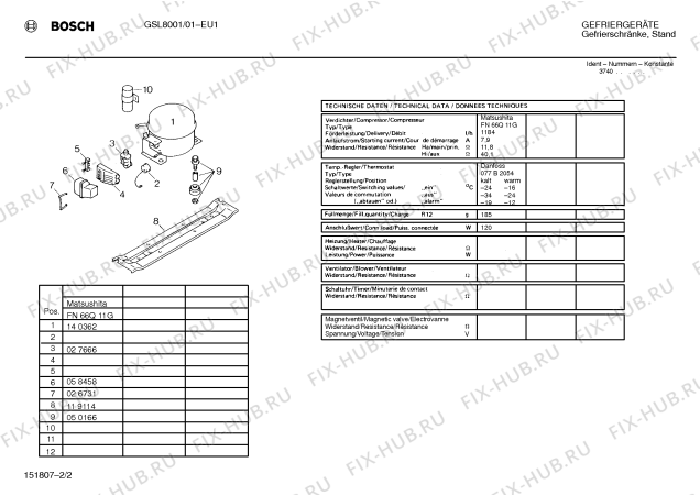 Взрыв-схема холодильника Bosch GSL8001 - Схема узла 02