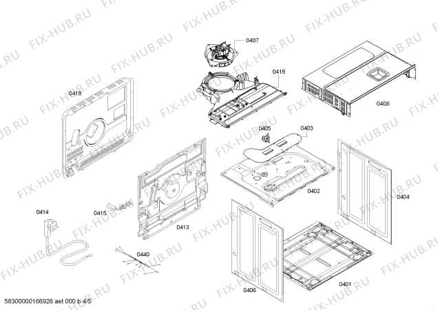 Схема №4 HBA21B150E Horno bosch indep.multif.inox.avisador с изображением Передняя часть корпуса для плиты (духовки) Bosch 00679087