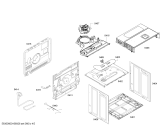 Схема №4 HBA21B150E Horno bosch indep.multif.inox.avisador с изображением Передняя часть корпуса для плиты (духовки) Bosch 00679087