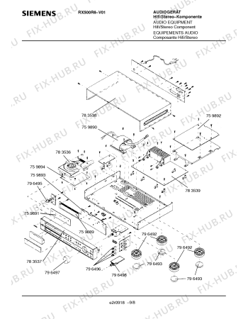 Схема №7 RX500R6 с изображением Втулка для телевизора Siemens 00796498