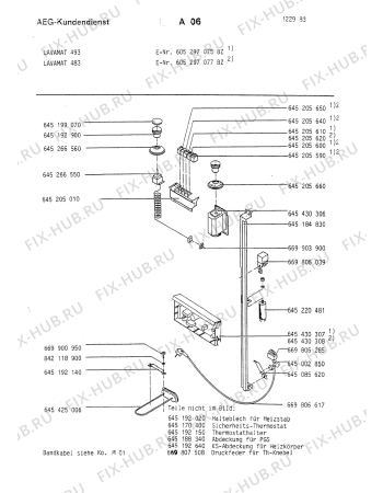 Взрыв-схема комплектующей Aeg LAV493 BZ - Схема узла Section5