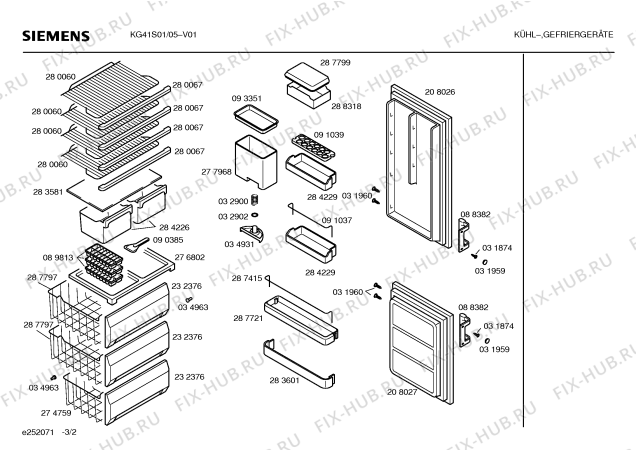 Схема №2 KG41S01 с изображением Плата для холодильника Siemens 00034931