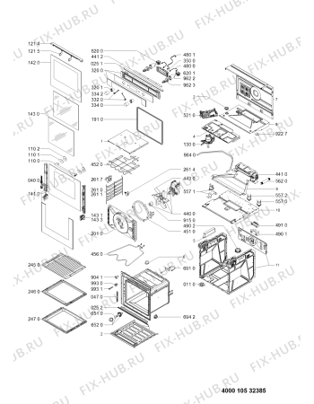 Схема №1 BLPMS 8100 PT с изображением Всякое для духового шкафа Whirlpool 481010343927