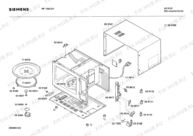 Схема №3 HF1202 с изображением Дверь для микроволновки Siemens 00118069