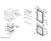 Схема №4 KGN36X42 с изображением Дверь для холодильника Bosch 00248460