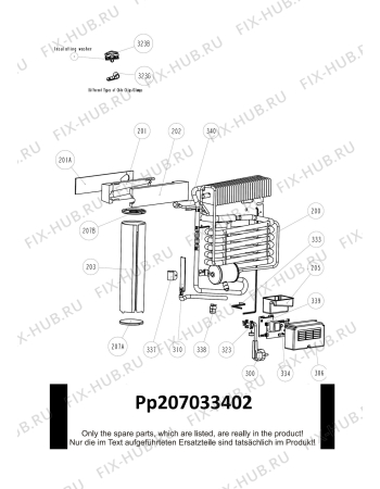 Взрыв-схема холодильника Dometic RH131LDFS - Схема узла Cooling generator