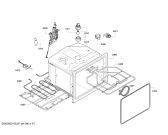 Схема №4 B45C42N0GB с изображением Модуль управления, запрограммированный для плиты (духовки) Bosch 00657713