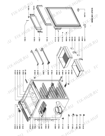 Схема №1 GKG 1335/2 FH с изображением Декоративная панель для холодильника Whirlpool 481946089682