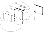 Схема №6 EC52W (344293, 352B.10) с изображением Дверь (стекло) духовки для электропечи Gorenje 444199