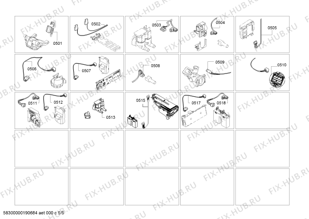 Схема №5 WM14T609FF с изображением Панель управления для стиралки Siemens 11011953