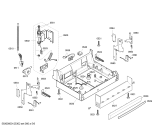 Схема №4 SGS45E32EU с изображением Передняя панель для посудомоечной машины Bosch 00443011