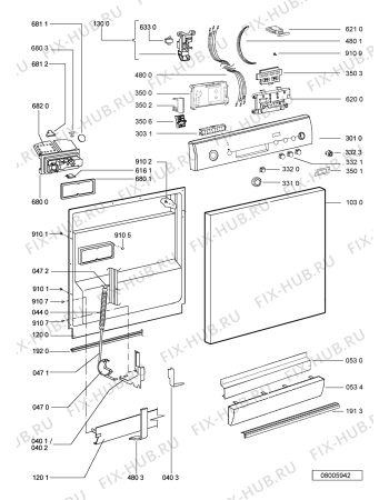 Схема №2 GSF EXCELLENCE PC с изображением Мини-ручка для электропосудомоечной машины Whirlpool 481241318351