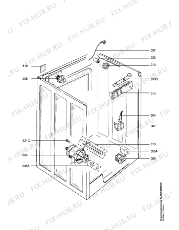Взрыв-схема стиральной машины Aeg Electrolux LAV54609 - Схема узла Electrical equipment 268