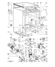 Схема №3 ADL 863 WH с изображением Провод для электропосудомоечной машины Whirlpool 481932058375