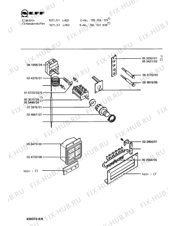 Схема №5 195304844 1344.11LHCS с изображением Лампа для плиты (духовки) Bosch 00053815