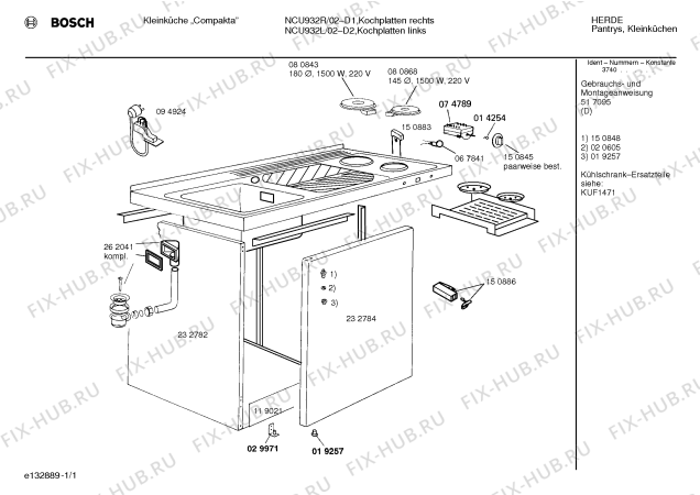 Схема №1 C1111W0 с изображением Слив для мини-кухни Siemens 00262041