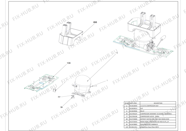 Схема №5 WTM 557 R SS с изображением Корпусная деталь для холодильника Whirlpool 482000094272