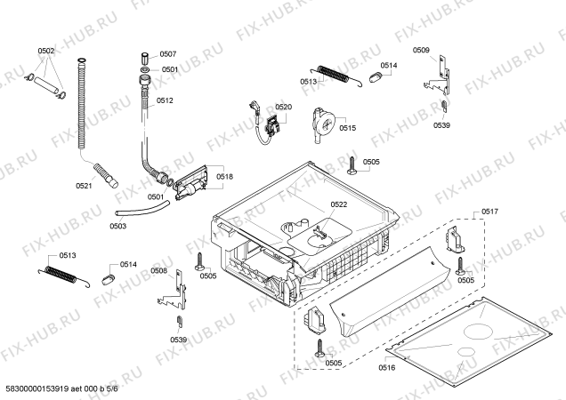 Схема №5 BM3002 с изображением Панель управления для посудомойки Bosch 00675634