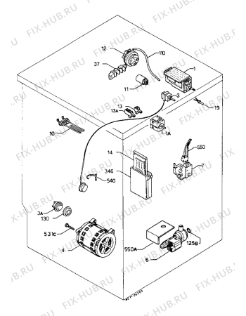 Взрыв-схема стиральной машины Zanussi WD1002 - Схема узла Electrical equipment