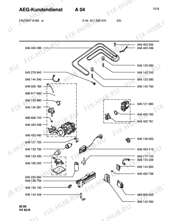 Схема №2 MATURA SILENTIC9080I с изображением Всякое для посудомойки Aeg 8996461843709