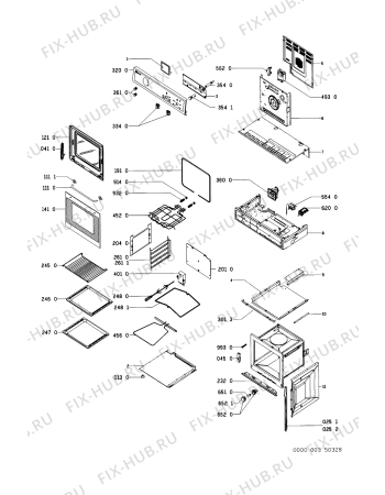 Схема №1 BMNU 3051 WS с изображением Переключатель для электропечи Whirlpool 481941129063