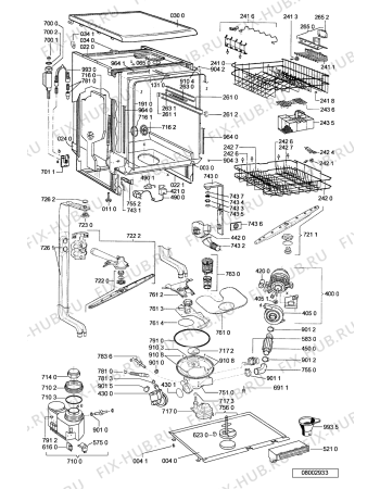 Схема №1 GSF AKTIV WS с изображением Модуль (плата) управления для посудомоечной машины Whirlpool 481221478901