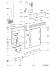 Схема №2 ADG 352/1 IX с изображением Обшивка для посудомойки Whirlpool 481245372705