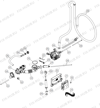 Взрыв-схема стиральной машины Gorenje Silverline 1600 SE   -Silver (900003377, WM55ASE) - Схема узла 02