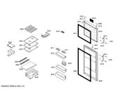 Схема №3 KD29VX45 с изображением Дверь морозильной камеры для холодильной камеры Siemens 00686733