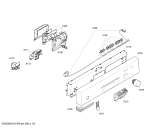Схема №5 SRI33E02EU с изображением Передняя панель для посудомоечной машины Bosch 00447590