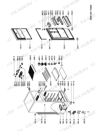 Схема №2 ART 676/IX/RH с изображением Затычка для холодильника Whirlpool 481244068911