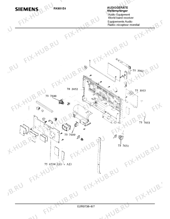 Схема №5 RK651E4 с изображением Инструкция по эксплуатации для звукотехники Siemens 00530497