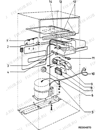 Взрыв-схема холодильника Whirlpool FRT3200PLBYPHIL (F014286) - Схема узла