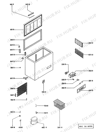 Схема №1 AFE 927 IG с изображением Фитинг для холодильника Whirlpool 481946278254