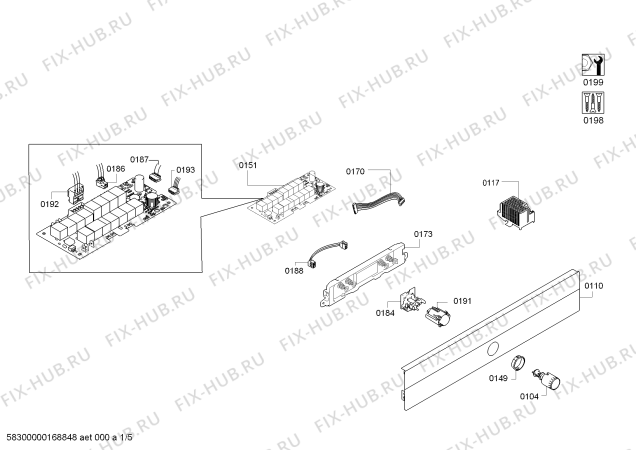 Схема №4 HB21AB621J с изображением Ручка для плиты (духовки) Siemens 00673814