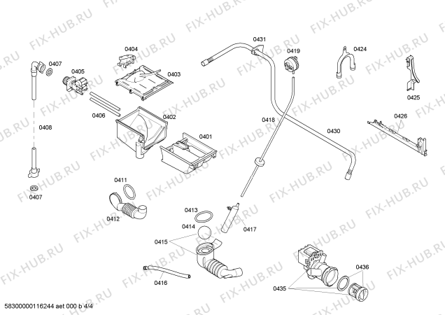 Схема №4 WM12E440 E 12.44 с изображением Силовой модуль для стиралки Siemens 00665338