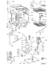 Схема №1 ADL 336/1 IX с изображением Панель для электропосудомоечной машины Whirlpool 481245372458
